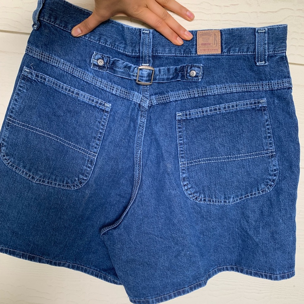 High-waist vintage riders bran shorts